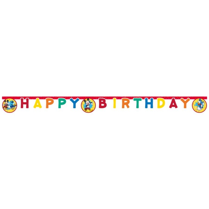 Guirlande Lettres Happy Birtdhay Mickey 