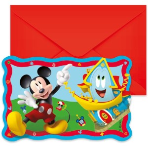 6 Invitations Mickey Rock The House