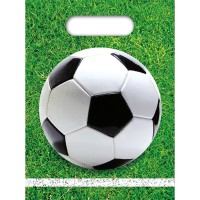 6 Pochettes Cadeaux Football Party