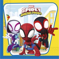 Contient : 1 x 20 Serviettes Spidey