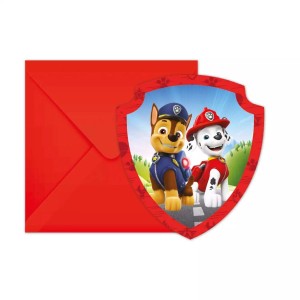 6 Invitations Pat Patrouille Rescue Heroes