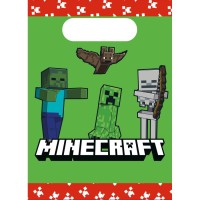 Contient : 1 x 4 Pochettes Cadeaux Minecraft