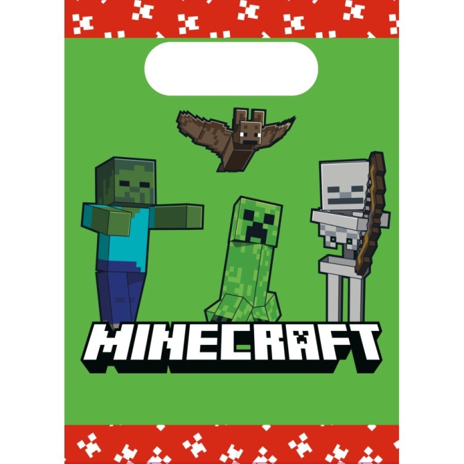 4 Pochettes Cadeaux Minecraft 