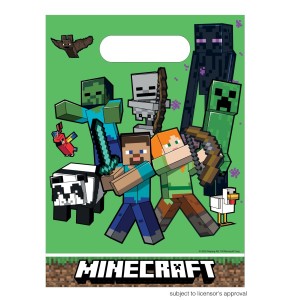 6 Pochettes Cadeaux Minecraft