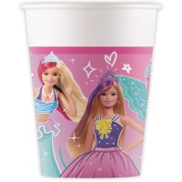 Contient : 1 x 8 Gobelets Barbie Fantasy