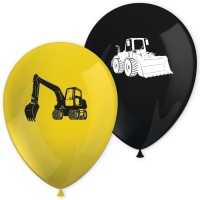 Contient : 1 x 8 Ballons Chantier de Construction