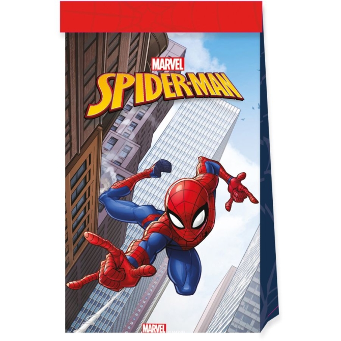 4 Pochettes Cadeaux Spiderman Crime Fighter 