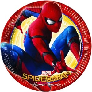 8 Assiettes Spiderman Home Coming