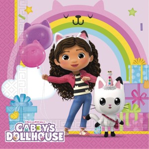 20 Serviettes Gabby's Dollhouse