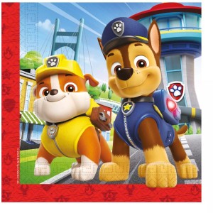 20 Serviettes Pat Patrouille Rescue Heroes