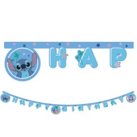 Guirlande Fanions Happy Birthday Stitch