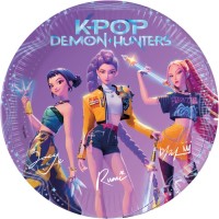 Contient : 1 x 8 Assiettes K-Pop Demon Hunters