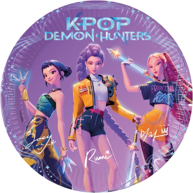 8 Assiettes K-Pop Demon Hunters
