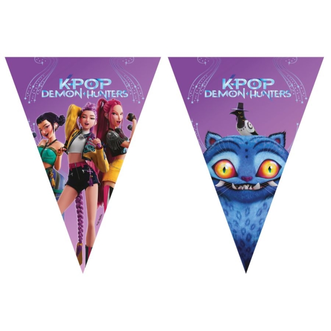 Guirlande Fanions K-Pop Demon Hunters