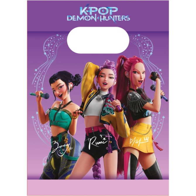 4 Pochettes Cadeaux K-Pop Demon Hunters 