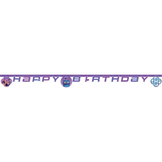 Guirlande Lettres Happy Birthday K-Pop Demon Hunters 
