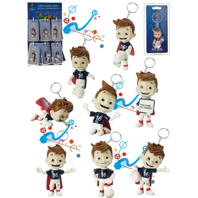 Porte-cl Figurine Euro 2016 3D 