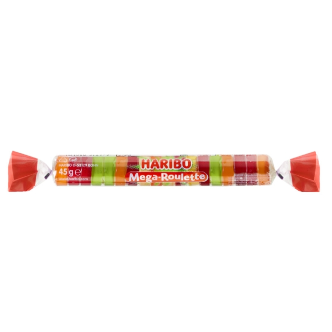 1 Mga Roulette Bonbons Fruits Haribo (45 g) 