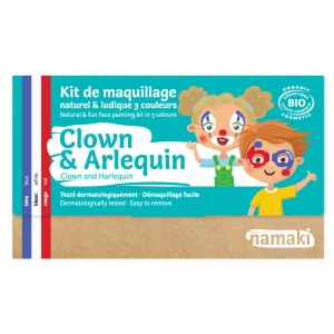 Kit Maquillage 3 Couleurs Clown & Arlequin BIO