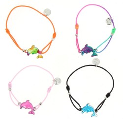 1 Bracelet Cordon Elastique - Dauphin. n°2