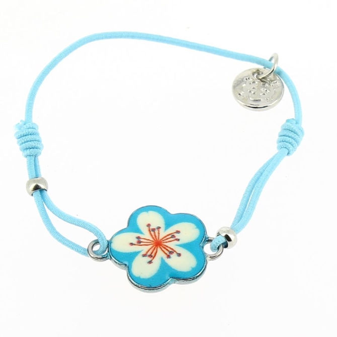 1 Bracelet Cordon Elastique - Fleur 