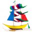 Cerf-volant Traditionnel Bateau Multicolore