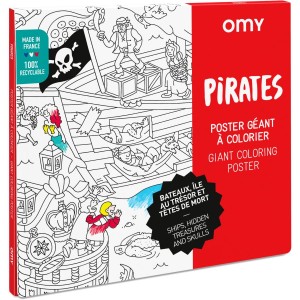 Poster Gant  Colorier - Pirates