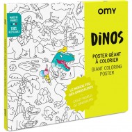 Poster à Colorier - Dinos - 100x70 - OMY