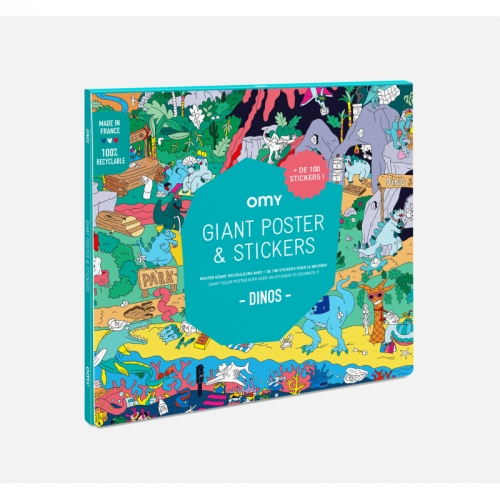 Poster Gant  Dcorer - Dinos ( +  stickers) 