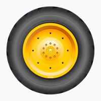 Lot de 4 Plateaux Chantier � Roues de Camion