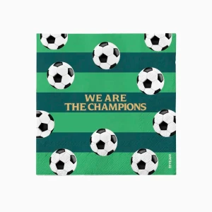 20 Serviettes We Are The Champions Foot-Party