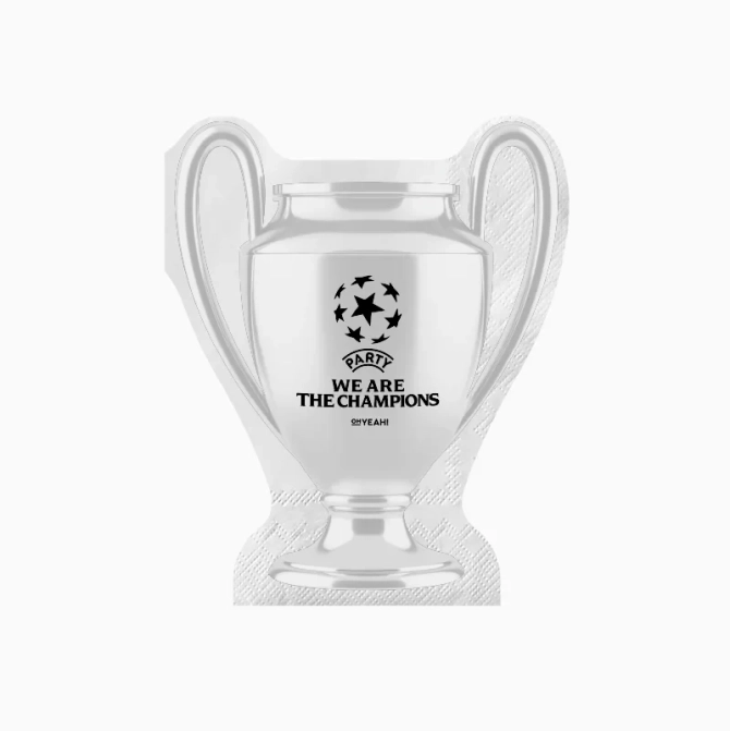 20 Serviettes Coupe - We Are The Champions Foot-Party 