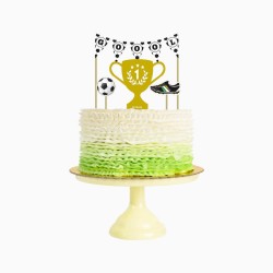 4 Cake Toppers Foot-Party. n�1