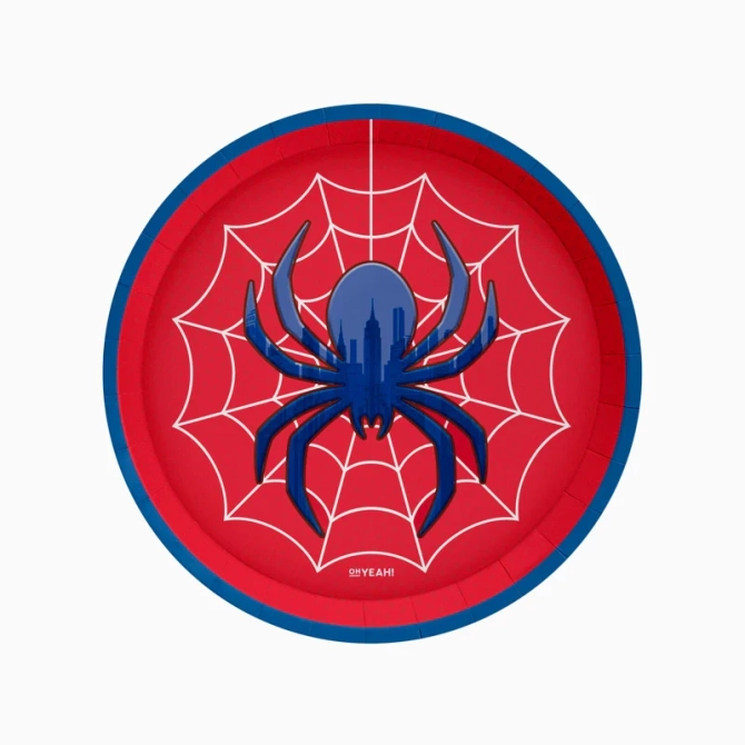 6 Assiettes Spider 