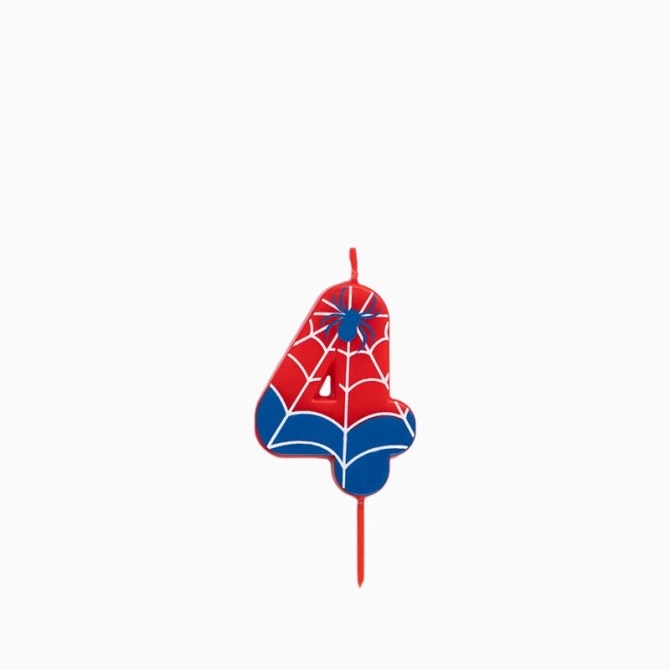 Bougie Spider Chiffre 4 