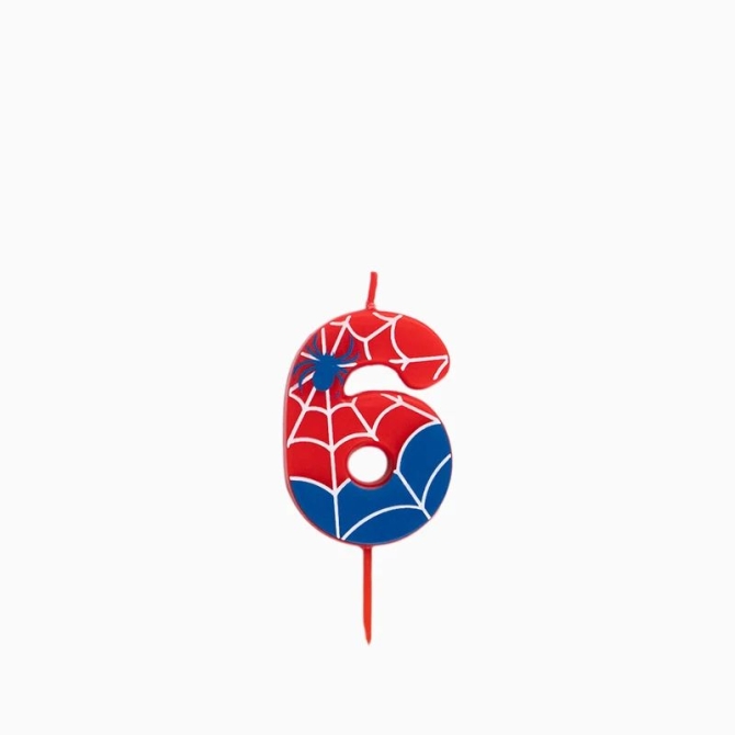 Bougie Spider Chiffre 6 