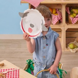 6 Petites Assiettes Ferme en Folie Moutons / Chiens / Poules. n°6