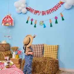 Guirlande Happy Bithday Ferme en Folie. n�1