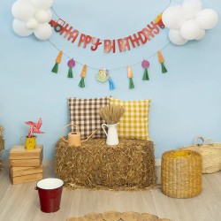 Guirlande Happy Bithday Ferme en Folie. n�3