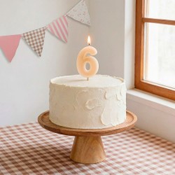 Bougie Chiffre 5 � Cr�me. n�3