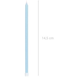 12 Bougies Bleues Extra-Longues � 14, 5 cm. n�2