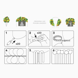 Kit Arche de Ballons et Rideau Vert � Dino. n�5