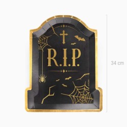 Lot de 2 Plateaux Halloween � Tombe RIP. n�1