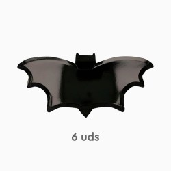 6 Assiettes Halloween Chauve-Souris. n°1