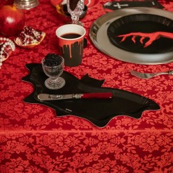 6 Assiettes Halloween Chauve-Souris. n°3