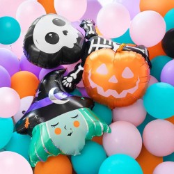 Ballon Aluminium H�lium Sorci�re Trick or Treat � 70 cm. n�1