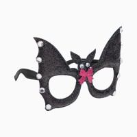 Lunettes Halloween Chauve-Souris avec Noeud Rose