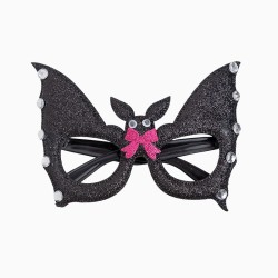 Lunettes Halloween Chauve-Souris avec Noeud Rose. n°1