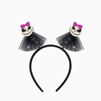 Serre-T�te Halloween Squelette Noeud Rose avec Tulle