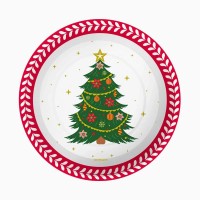 6 Assiettes Sapin de No�l